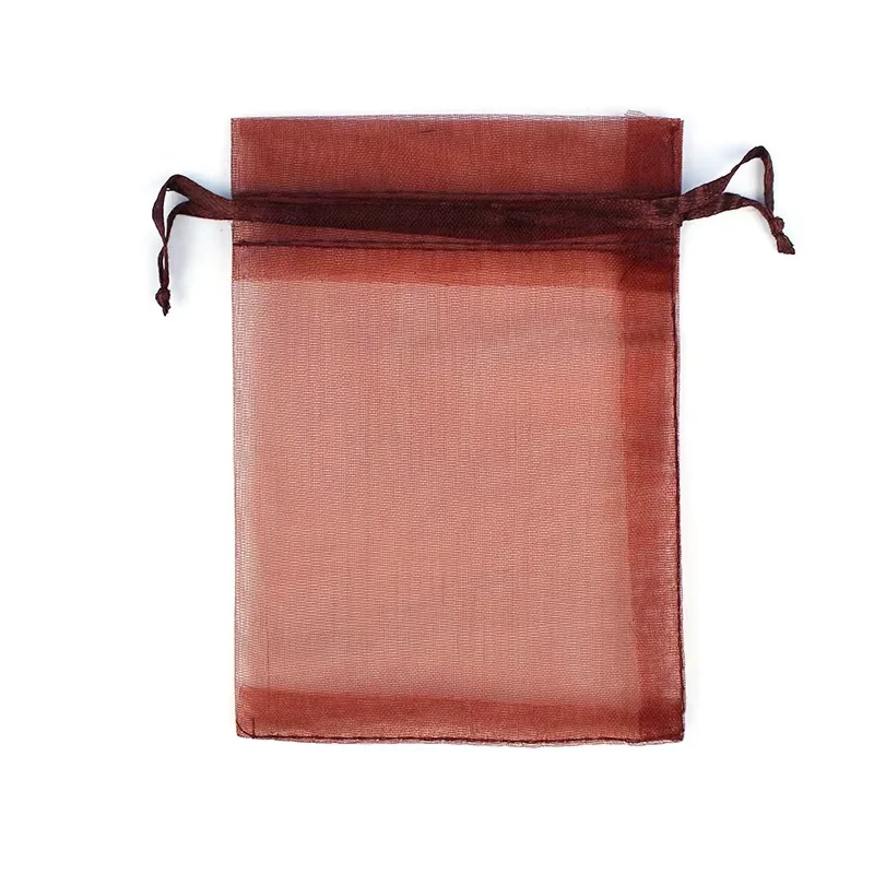 9X12cm 100pcs Colorful organza bags gauze bags gift bags small pouches candy jewelry packaging wedding gift bolsa fabric bolsa image 3