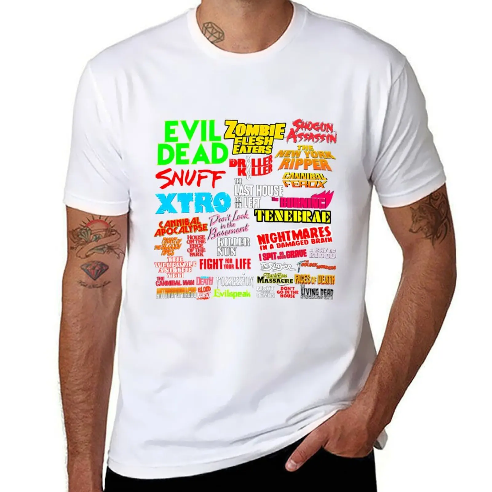 

Video Nasties T-Shirt t shirts for man graphic funny t shirt for man 100 percent cotton T-Shirt
