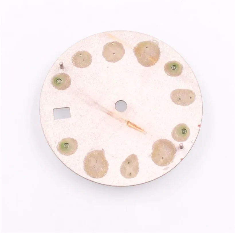 29mm Luminous Dial Suitable For NH35 NH35A Movement Gray White Green Blue Airplane Pattern Dial Watch Accessories