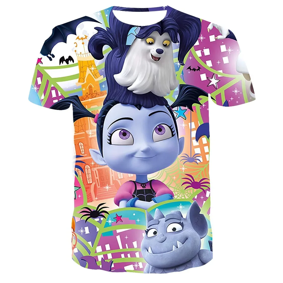 قمصان فتاة Vampirina |   تي شيرت فامبيرينا |   تي شيرت بناتي |   قمم التي شيرت - قمصان ديزني - Aliexpress