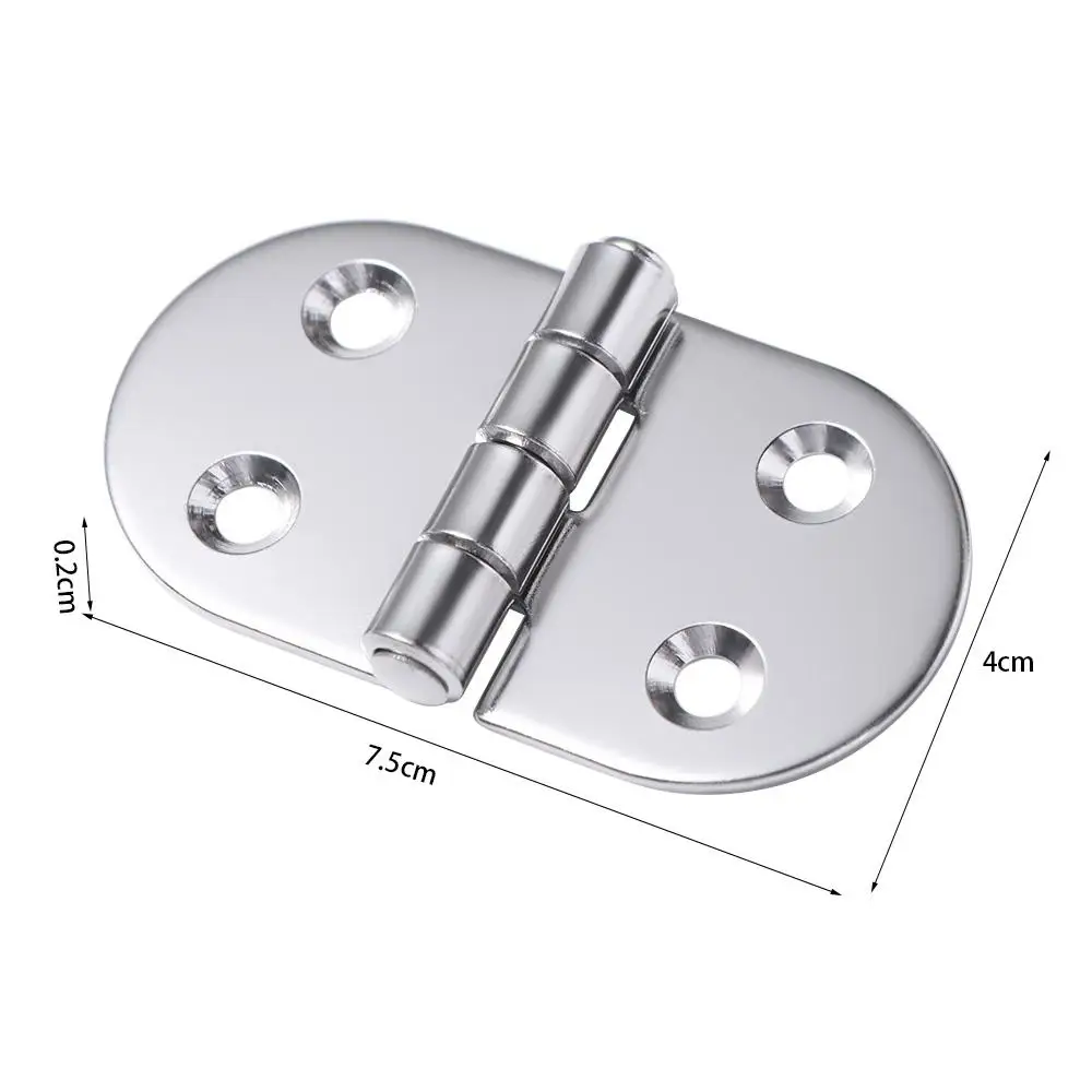 2Pcs Stainless Steel Heavy Duty Hatch Casting Hinge Corrosion Resistance Thickness Boat Hinge Easy Installation Rust-proof