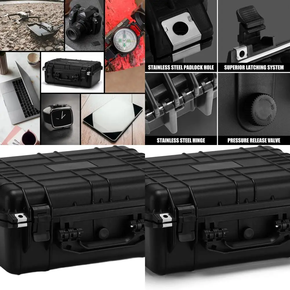 

Водонепроницаемый кейс IP67 на 16 отделений с настраиваемым поролоном, ударопрочный и всепогодный ящик для хранения