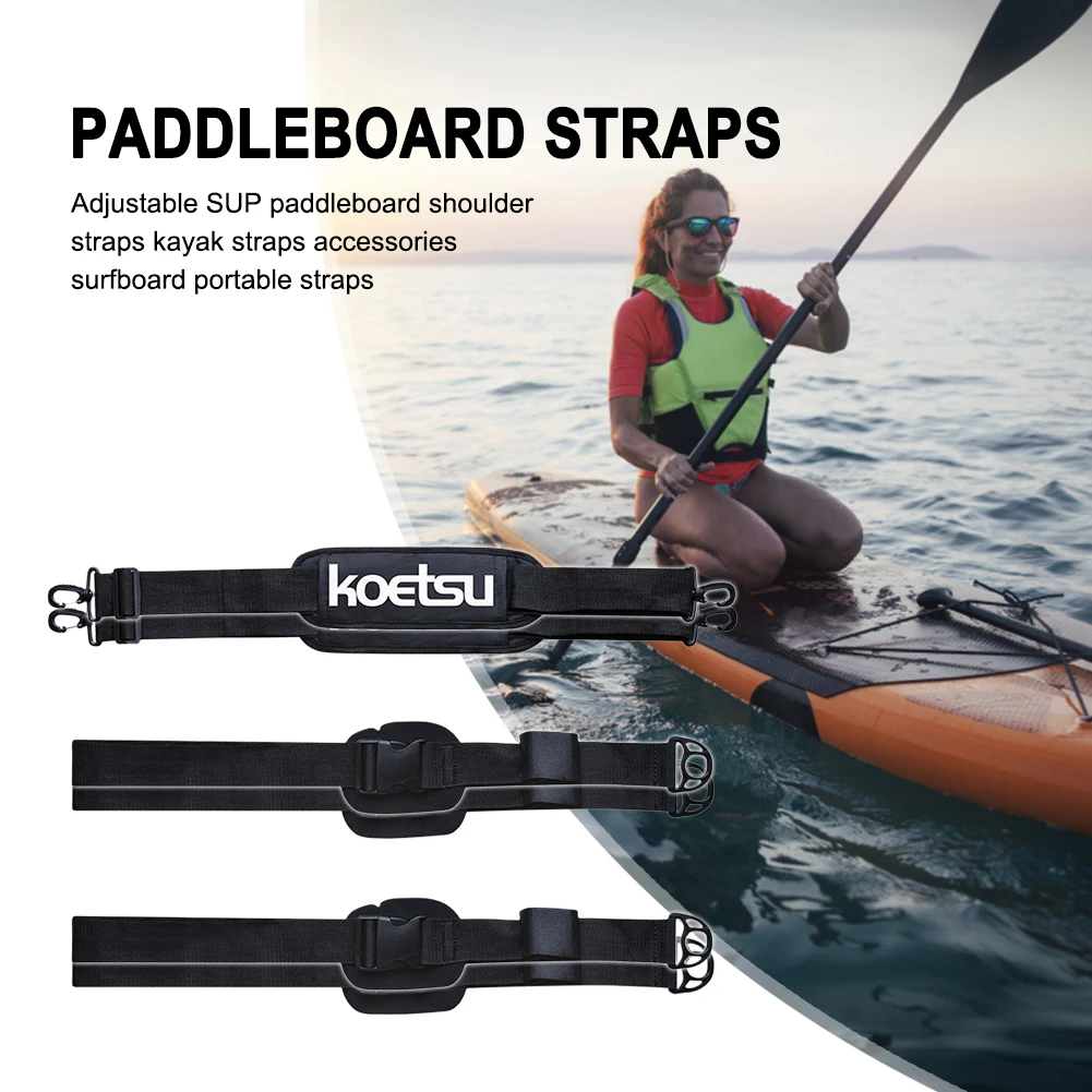 กระดานโต้คลื่นแบบพกพากระดานโต้คลื่นไหล่สลิงปรับ Stand Up Surf Paddle BOARD Carrier อุปกรณ์เสริม