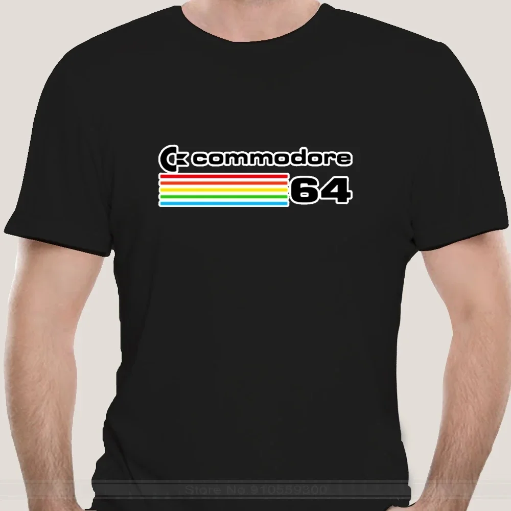 cotton tshirt men summer fashion t-shirt euro size Commodore 64 Computer Geek Retro Cool T Shirt