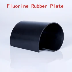 Fluorine Rubber Sheet 1mm-5mm FKM Plate Fluororubber Board Oil Heat Corrosion Acid-base Resistance 100x100 200x200 500x500mm