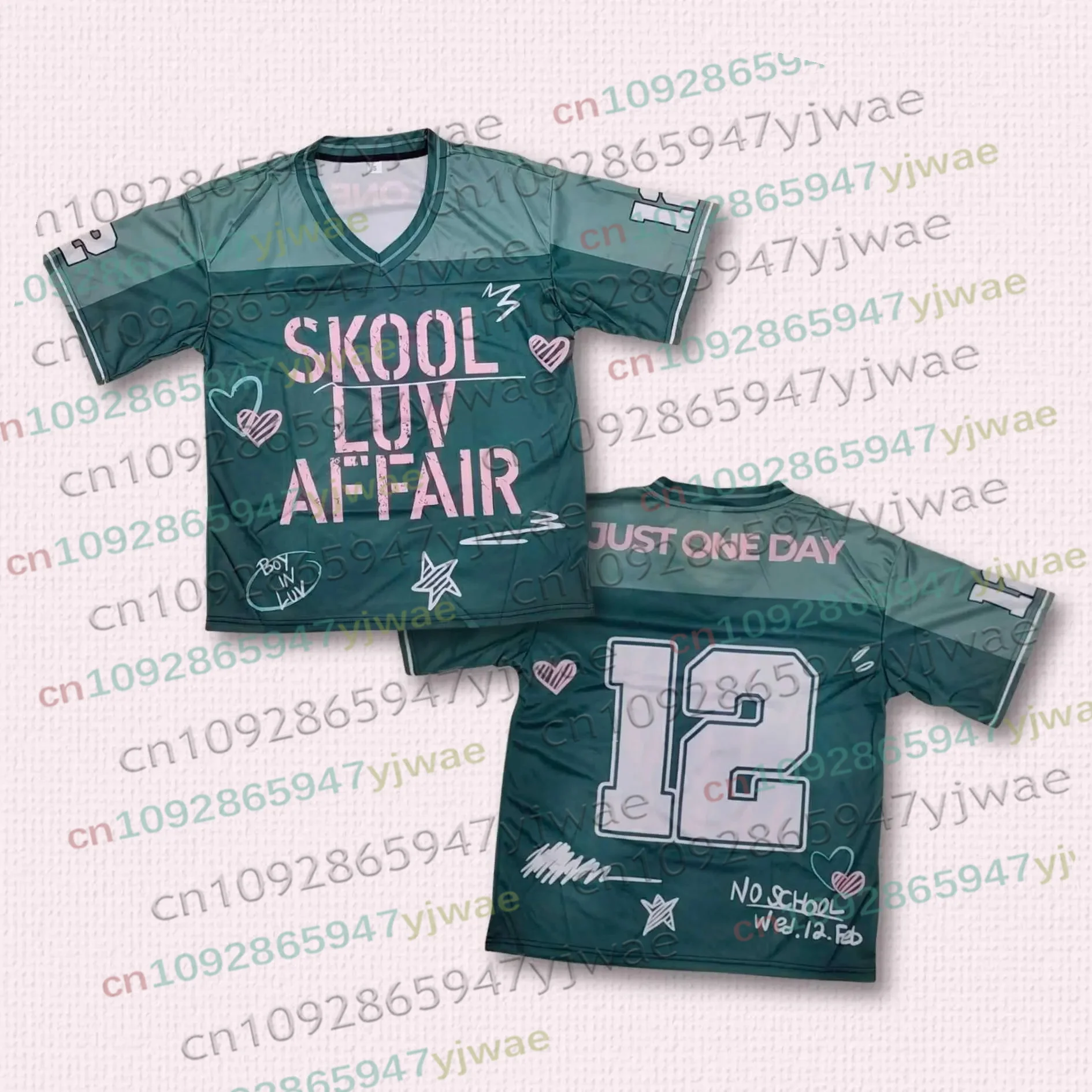 Skool Luv Affair Football Jersey World Tour 2026 Comeback Merch Shirt Kpop Gift for Summer Men's And Women's Beach T-shirts Top