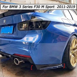 Car Rear Bumper Diffuser Side Splitters Gloss Black ABS Body Kits Tuning For BMW 3 Series F30 M Sport 2011-2016 2017 2018 2019