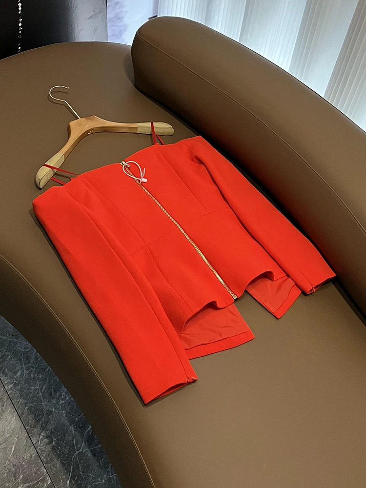 

Faionable Star Design Zipper Ba Tailored Jaet oulder Widthened One oulder Suit Jaet Advanced New Sle A07906