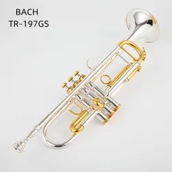 New Arrival Bb Trumpet TR-197GS Silver Plated Trumpet Small Brass Musical Instrument Trompeta Professional High Grade.