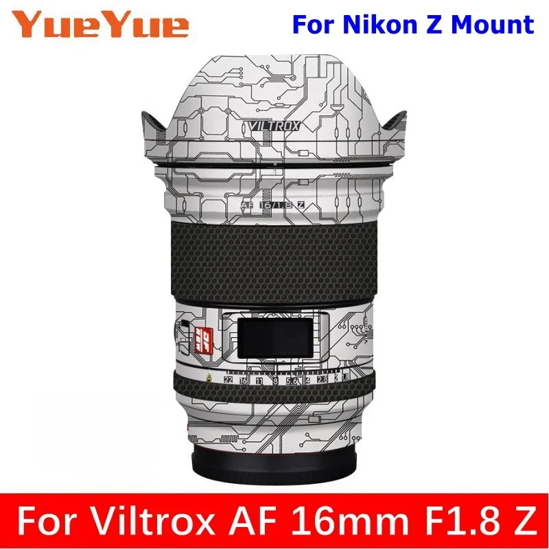 Customized Sticker For Viltrox AF 16mm F1.8 For Nikon Z Decal Skin Camera Lens Vinyl Wrap Film Protective Coat AF16 16 1.8 F/1.8