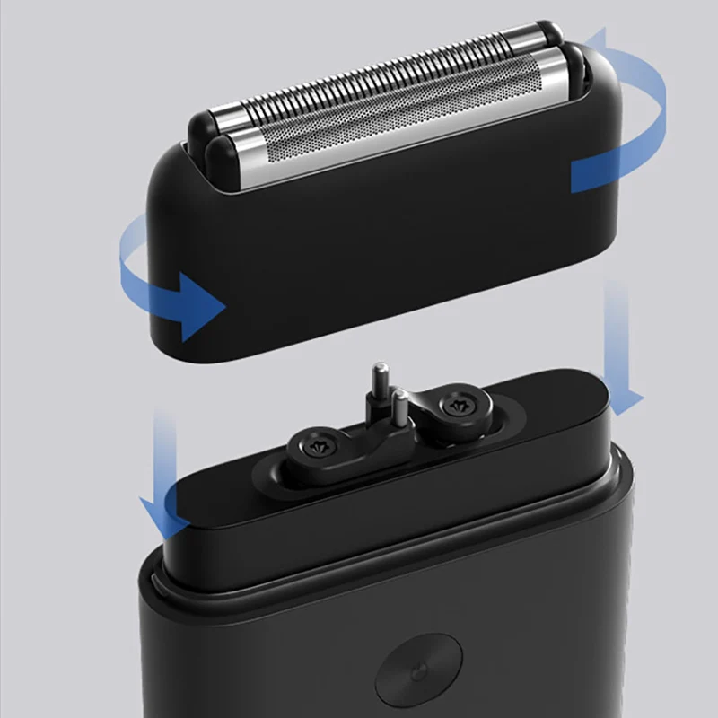 Mijia Electric Shaver Reciprocating Dual Cutter Blade High-Speed Motor Magnetic Suction IPX7 Waterproof Portable Razor