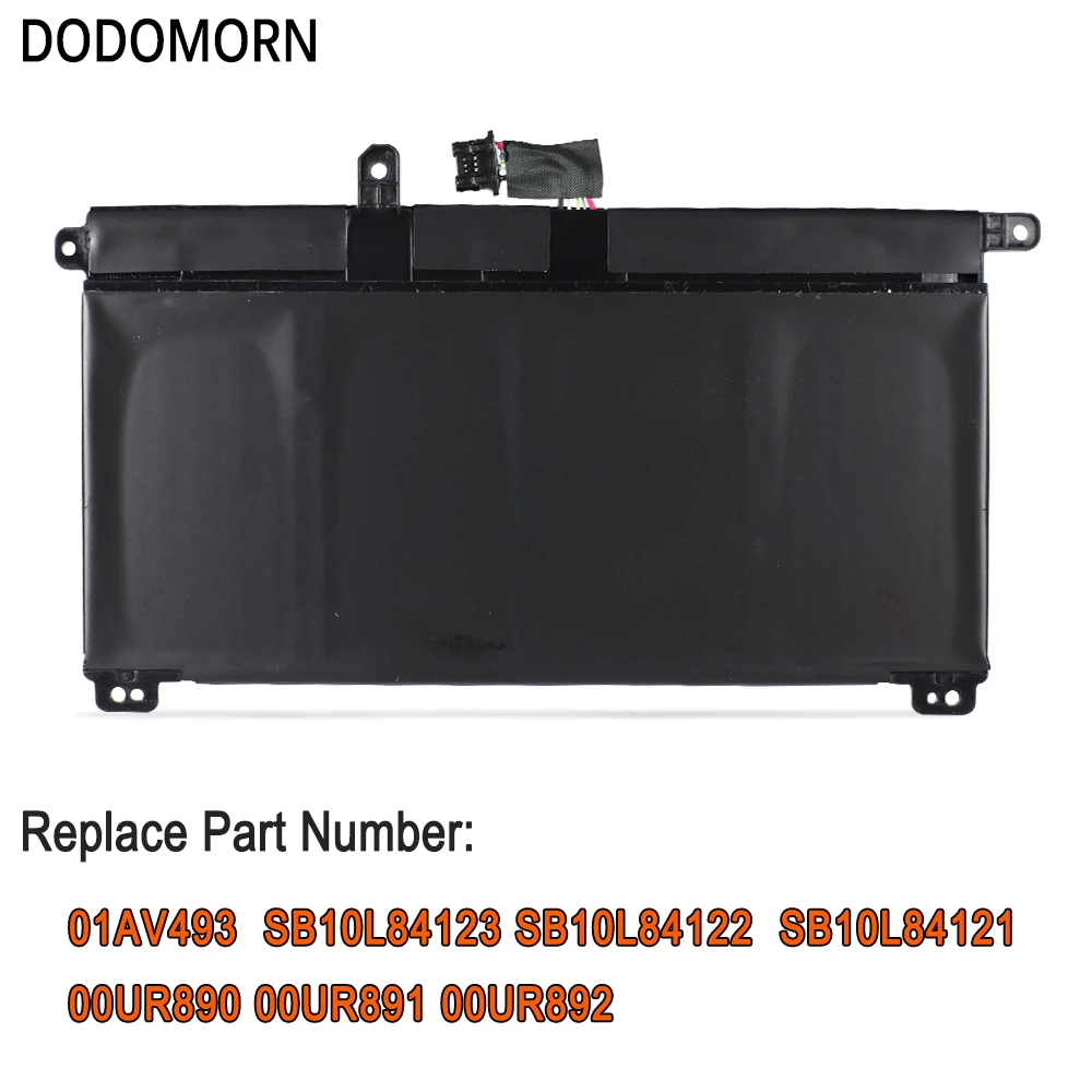 DODOMORN 01AV493 Battery For Lenovo ThinkPad T570 T580 P51S P52S Series Laptop SB10L84121 SB10L84122 00UR890 00UR891 2100mAh