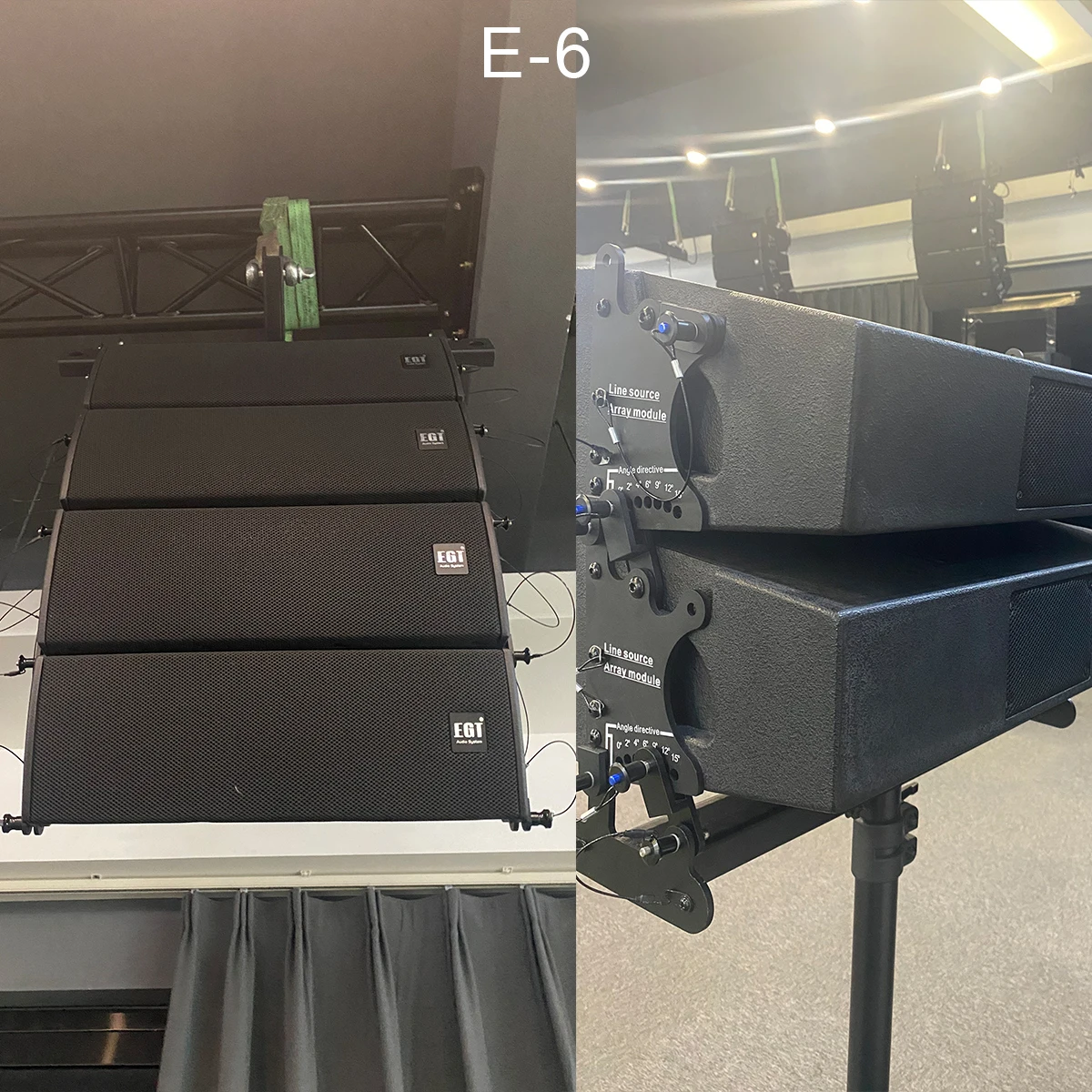Dual 8 Inch 400W AES Passive Line Array Speaker 121dB for Concert Church Outdoor Stage Show