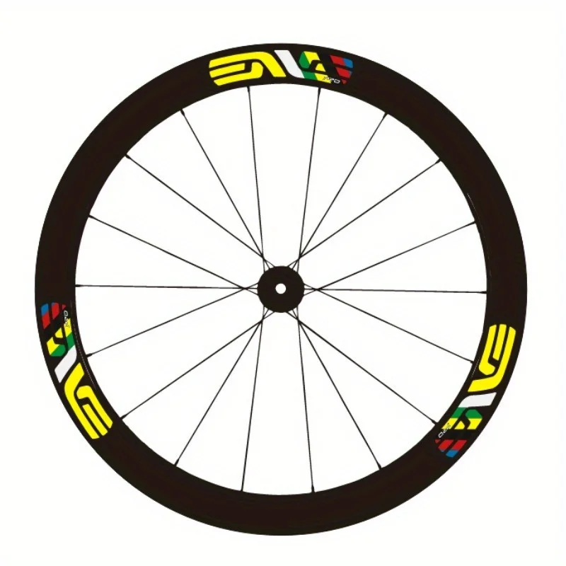 12 قطعة/ورقة، ملصقات زخرفية للدراجة - ملصقات ركوب الدراجات والفينيل، شريط مصمم لف محور عجلة الطريق السريع للعجلة #4