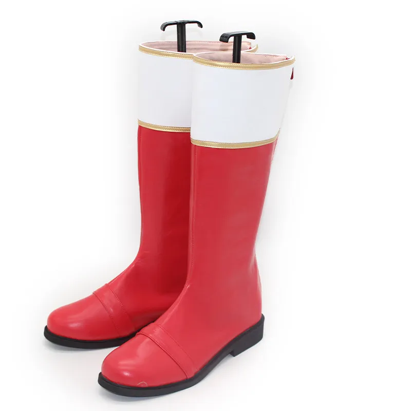 Gosei Sentai Dairanger Cosplay Shoes Red Boots Halloween Party Role Play Costume Accessories