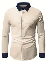 Bolubao Men Shirt Fashion Brand New Patchwork Long Sleeve Smart Casual Elastic Four Season Quality Male Business Shirt