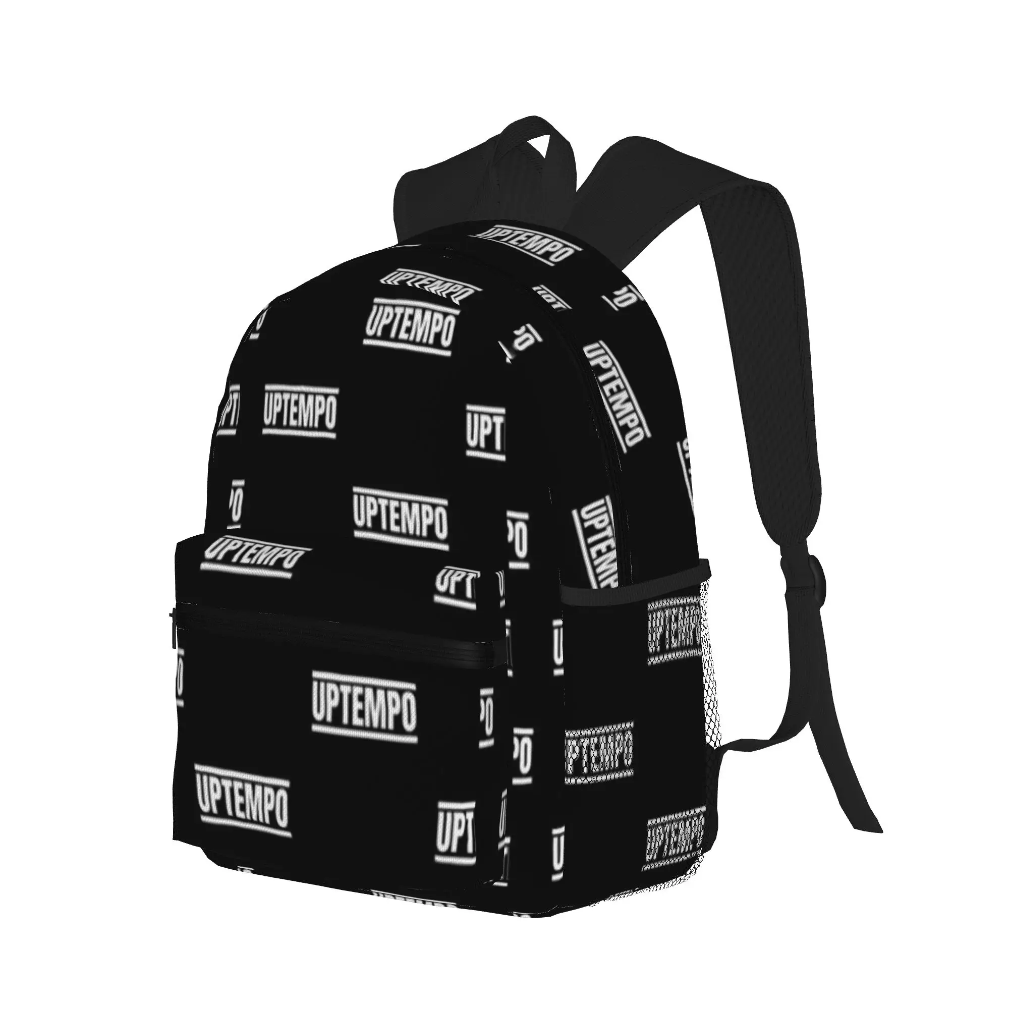 Uptempo Hardcore Music White  Casual Backpack for Students and Adults Man backpack