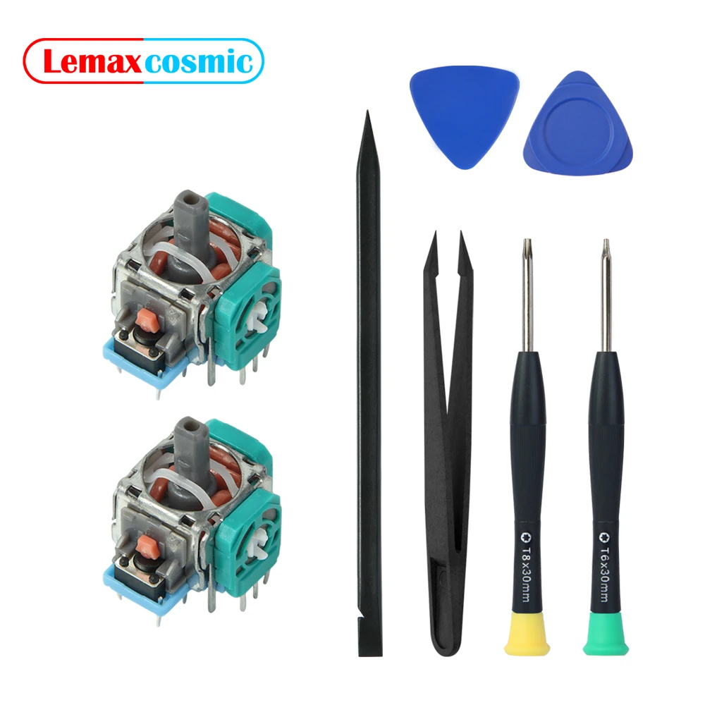 Destornillador analógico 3D, Kit de herramientas abiertas de repuesto, palanca de pulgar para Microsoft XBox One 360 Series S X, Joystick de controlador inalámbrico