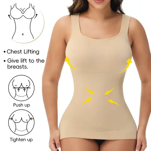 New Body Shaper Vest Tummy Control Women Plus Size Slimming Waist Bodycon Underwear Breathable Comfortable Ladies Clothing