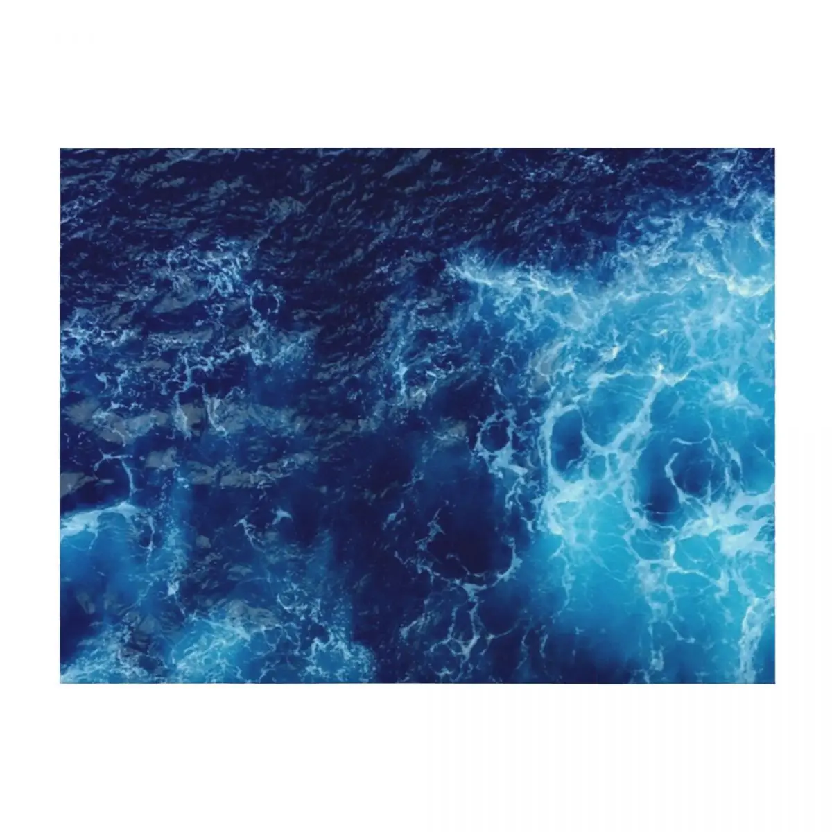 

Deep Blue Throw Blanket funny gift Soft Beds sofa bed For Decorative Sofa Blankets