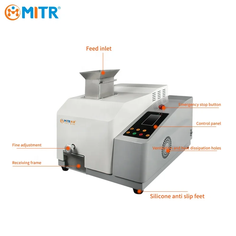 MITR High-end MT-10M Manganese Steel Jaw Plate Laboratory Jaw Crusher Equipment Adjustable Crushing Granularity Jaw Crusher Mini