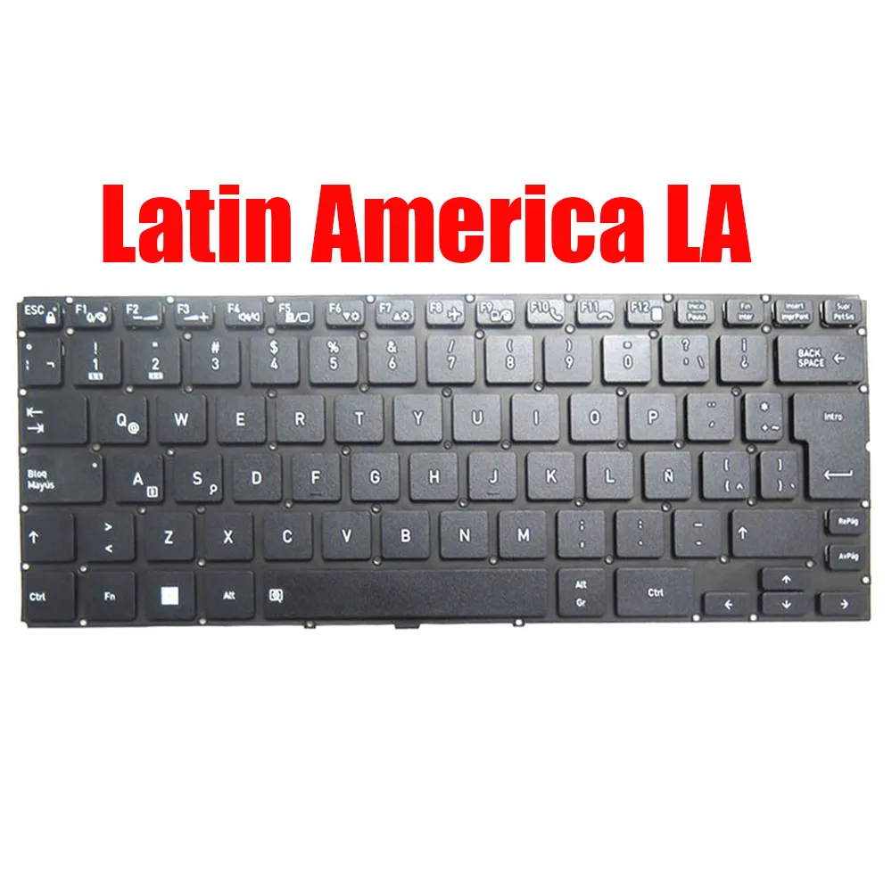 LA HB AR For Dynabook For Satellite Pro C40-K Laptop Keyboard Latin America Hebrew Arabia Black