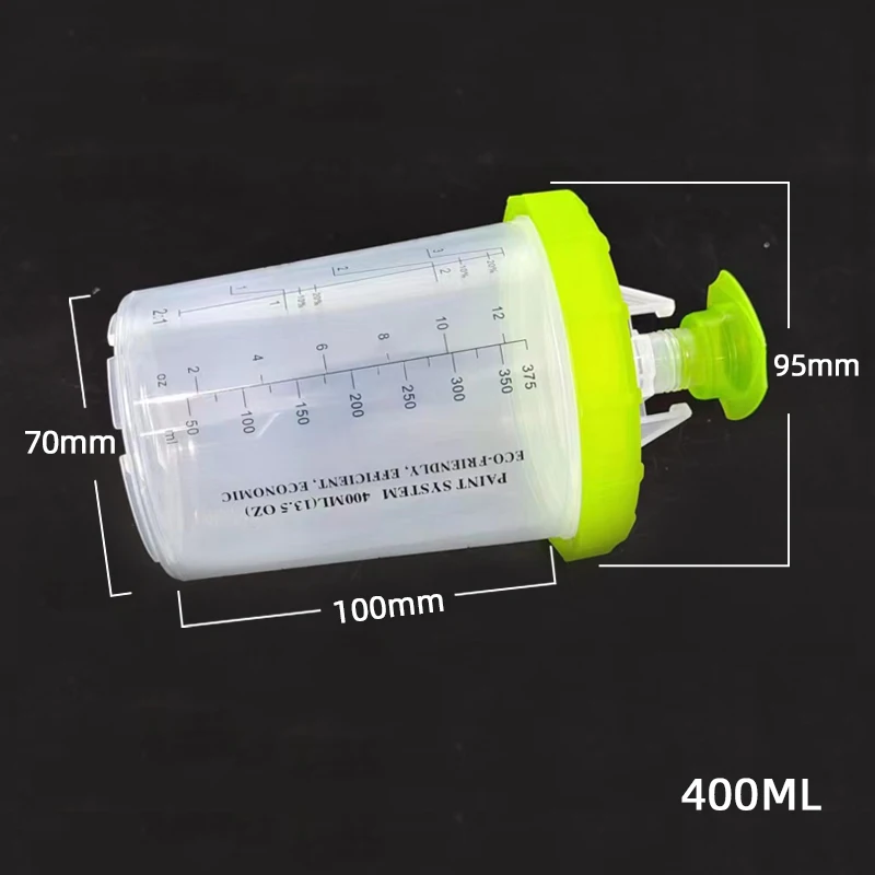 New 400Ml Thickened Plastic With Graduated Measuring Cup Free Wash Pot Transparent Bladder Disposable Free Wash Pot