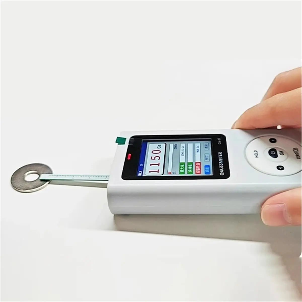 Reliable- 0-25000GS Hall Sensor Digital for Tesla Meter, Handheld Magnetic Induction Intensity Detector Grade 1 Accuracy