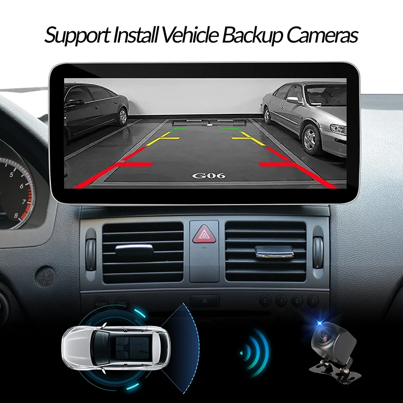 For Mercedes C Class W204 NTG 4.0 Apple CarPlay Wireless Android Auto Mirroring Full Screen To 10.25 inch Android Screen Navigat
