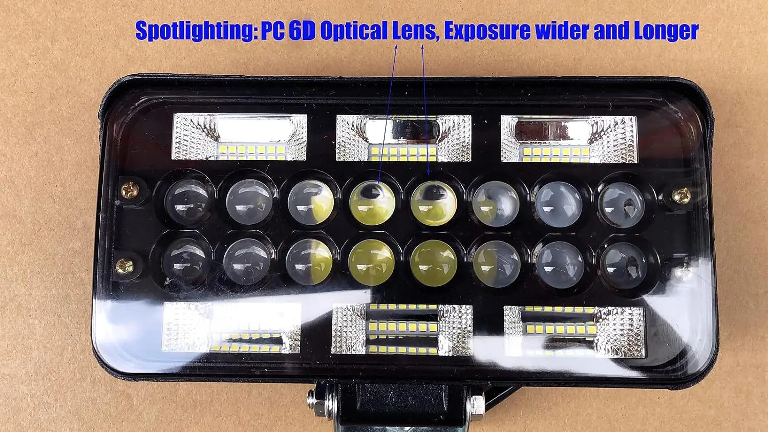 2Pcs 7 inch LED Light Bar 116 SMD 412W 40,000LM Fog Light Driving Lights LED PC Optical Lens Pods Spotlight Led Work Lights image 3