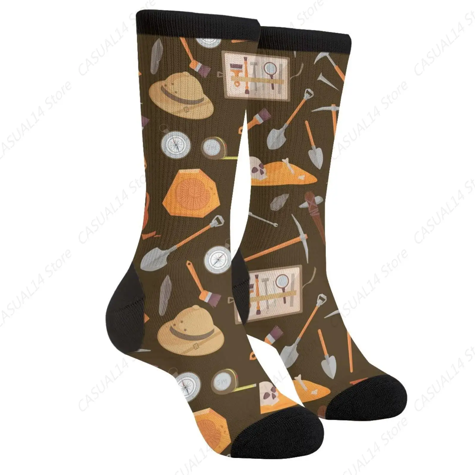 Archaeology Men's Novelty Funny Crew Socks Crazy Socks Fashion Casual Socks