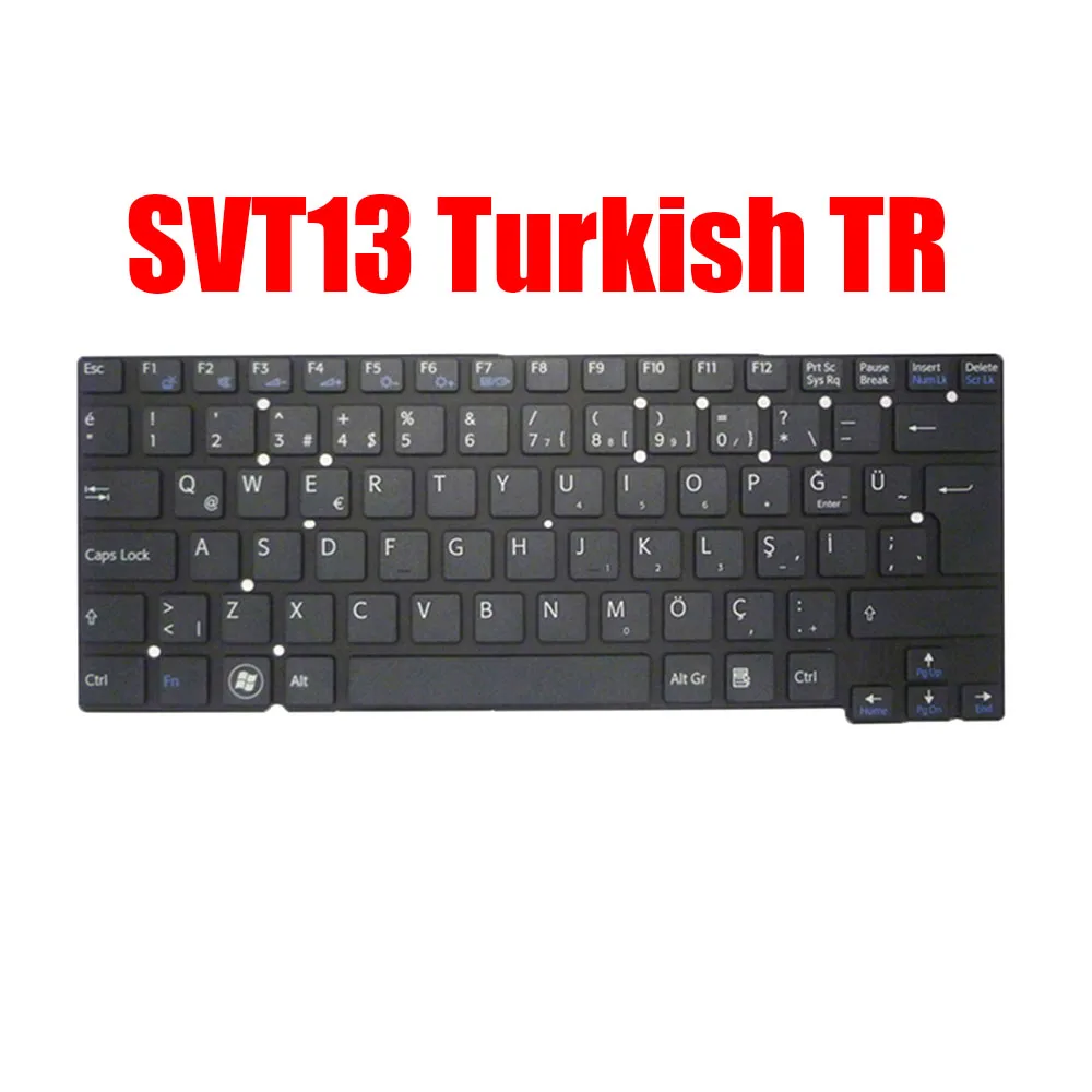 Turkish TR Laptop Keyboard For SONY SVT13 HMB8809NWA HMB8809NWB291A 149111411TR Black New