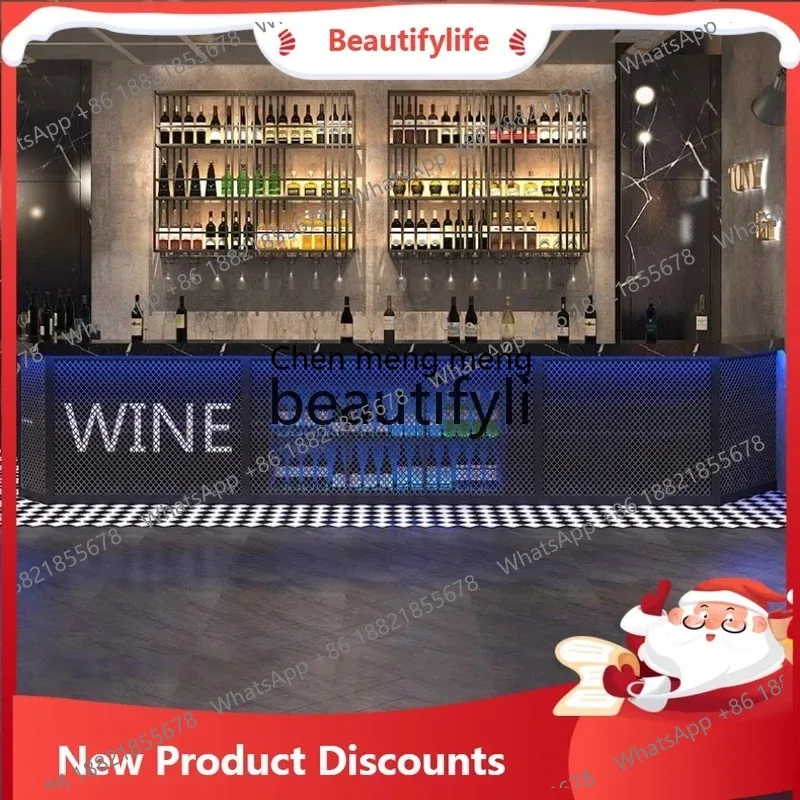 ss Bar Cabinet Commercial Retro Industrial Style Shop Restaurant Bar Cashier Counter Corner Imitation Marble Front Desk ss26