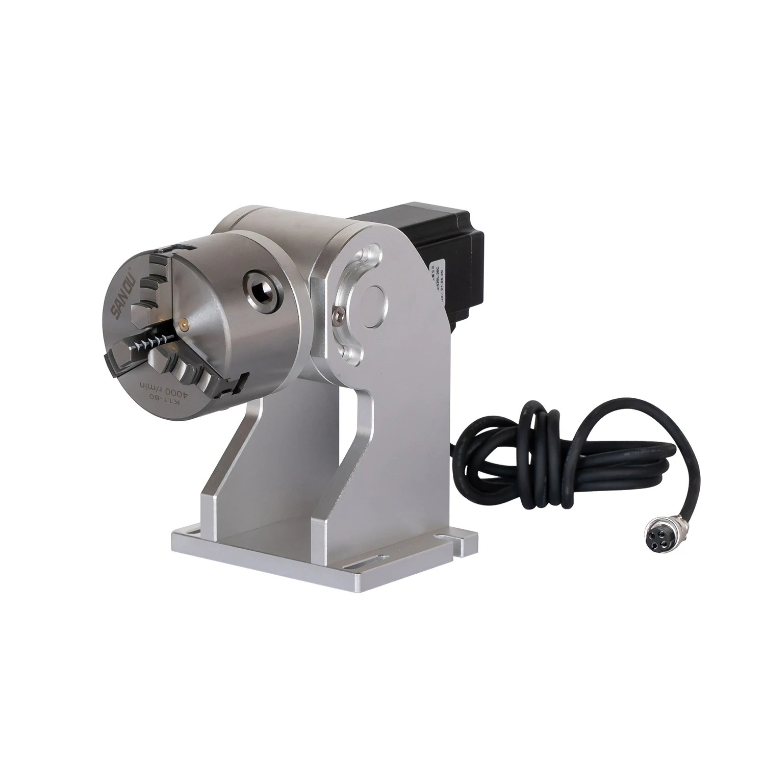 Free Delivery Electric Rotary D80 D100 D125 Rotary For Fiber Laser Nameplate Marking Engraving Machine