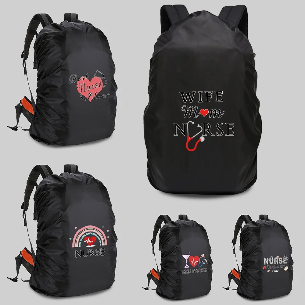 

Чехол для рюкзака, водонепроницаемый, 20-70 л, для кемпинга, походов, альпинизма, портативный, сверхлегкий, с принтом «Медсестра»