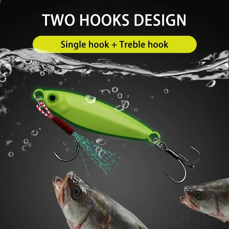 Glow Jig Lure 20g 25g 30g High Quality Shore Cast Spoon Jigging Luminous Speed Sinking Jig Lure Artificial Sea Baits for Angler