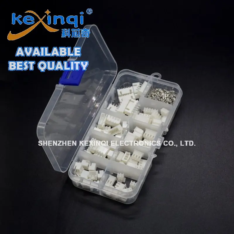 230pcs/box XH2.54 2p 3p 4p 5pin 2.54mm Pitch Terminal Kit Housing Pin Holder