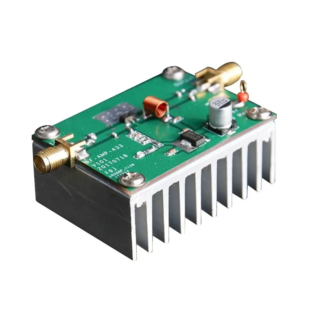 1pcs 433MHz 8W high-frequency power amplifier for data transmission flight control long-range RF power amplifier