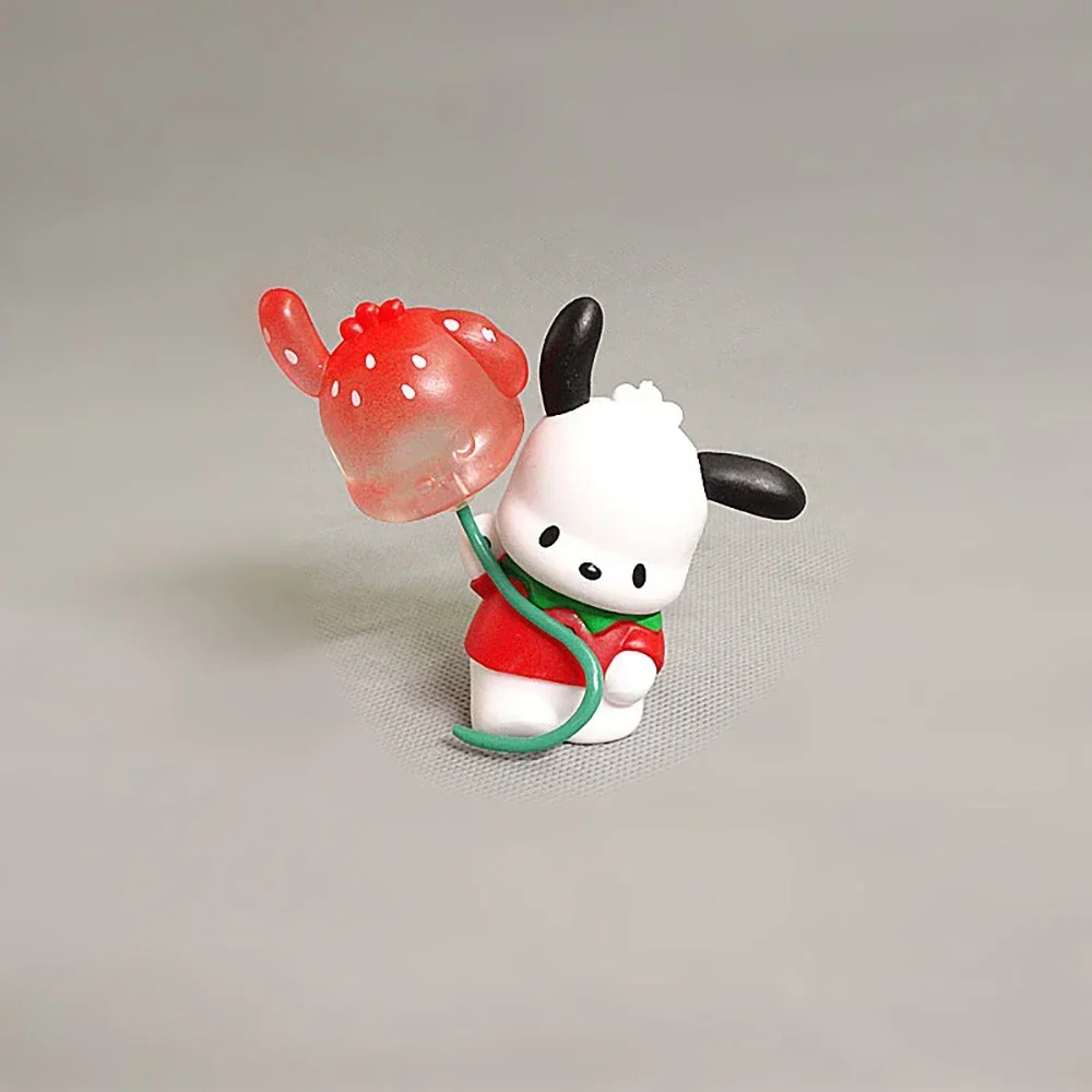 Sanrio 10Cm Figurka Strawberry Shortcake Hello Kitty Anime Cinnamoroll Melody Kuromi Doll Kawaii Diy Cake Christmas Gifts Toy Kid