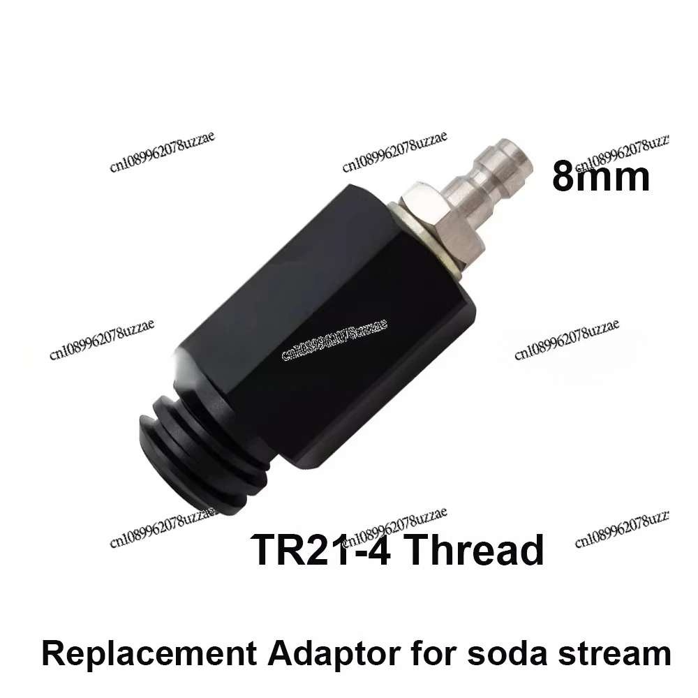 Connect Soda Machine CO2 Can Adapter, Quick Connector Outer Teeth TR21-4 with 8mm Male Plug