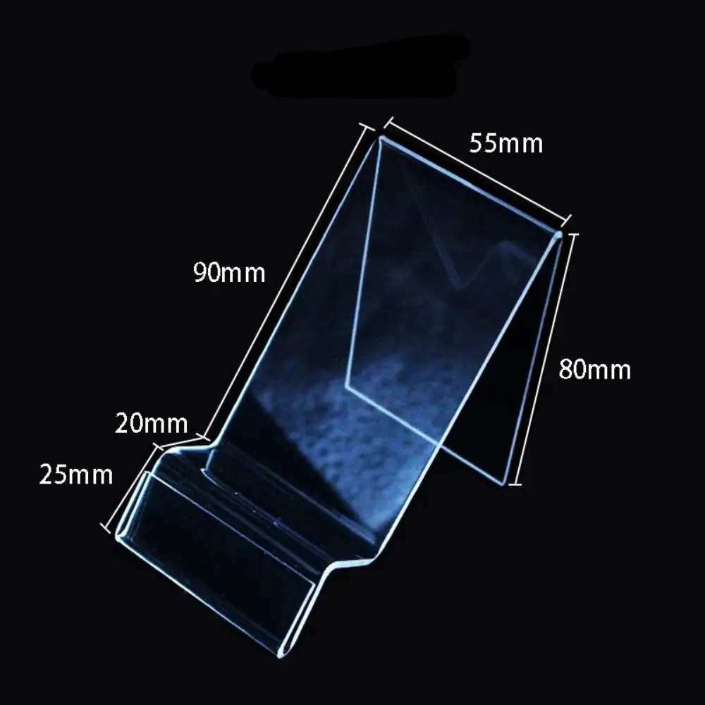 New Portable Acrylic Phone Holder Rack Stand Card Holders Display Stand Transparent Desk Organizers Cell Phone Holder