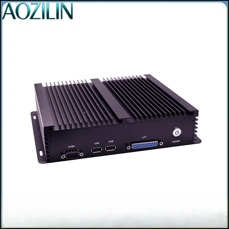 AOZILIN Fanless Embedded Industrial PC Celeron J1900 Quad‑Core,6×COM Low‑Power IPC for Industrial Automation Control System