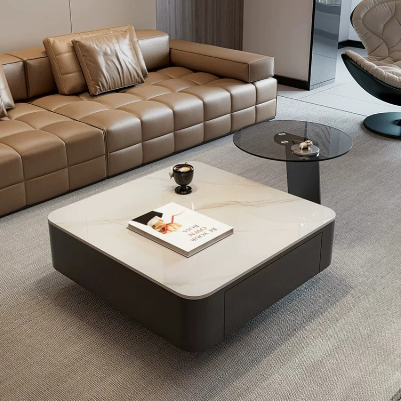 Storage Drawers Coffee Table Modern Decoration Nordic Luxury Coffee Table Unique Minimalist Mesa Auxiliar Living Room Furniture