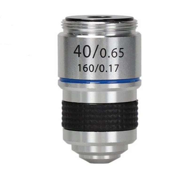 Accessoires pour microscope Agnicy 185 Objectif 40X Matériau en alliage d'aluminium Filetage RMS