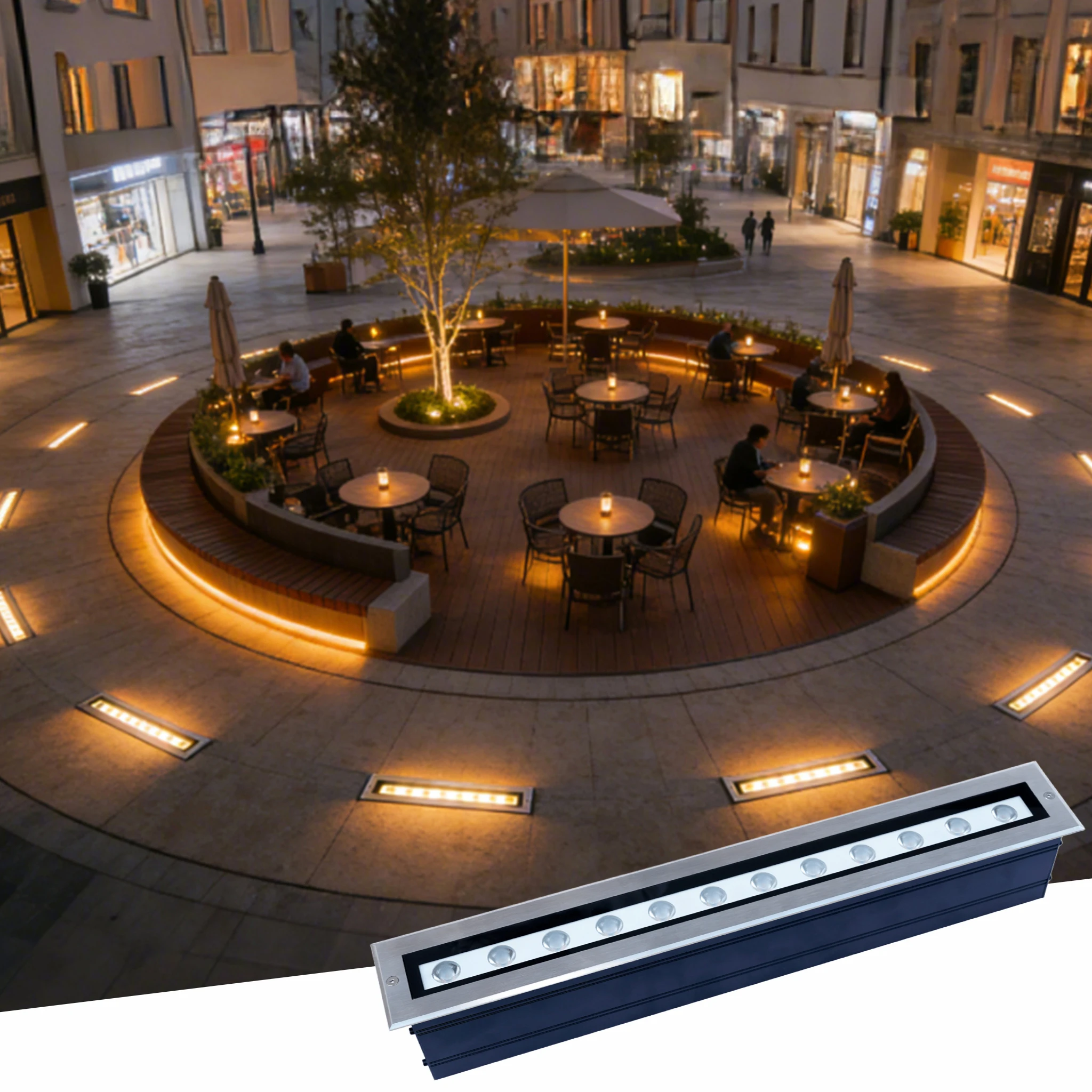 Underground Led Lights Linear Underground Lighting Waterproof Profile Led IP67 12W 18W DC24V