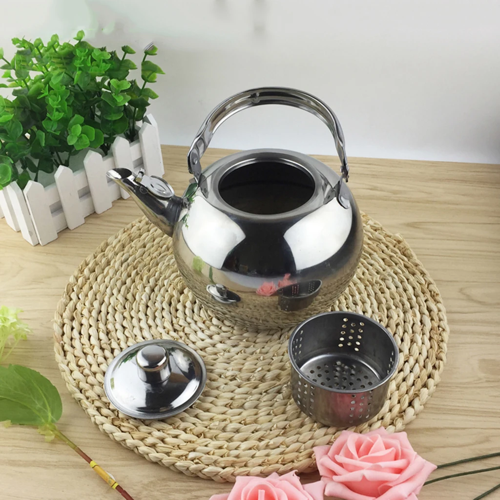 Steel Tea Kettle Portable Infuser Teapot Water Coffee Pot for Kitchen Stove Induction Tea Ceremony Use - view 4