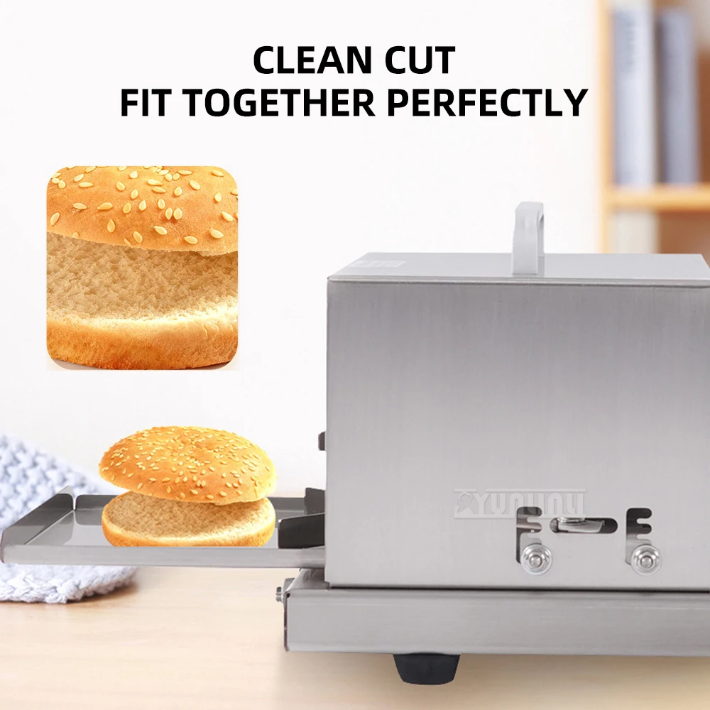 HBP-S001 Stainless Steel Burger Slicer Kitchen Bread Slicer Tool for Perfectly Cut Burgers And Bread