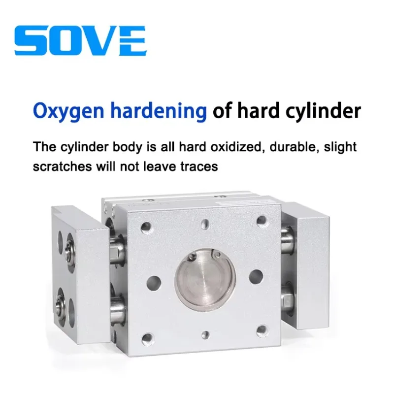 Pneumatic Finger Cylinder HFT Parallel Wide-type Pneumatic Fingers Parallel Open and Close Dual Piston Drive