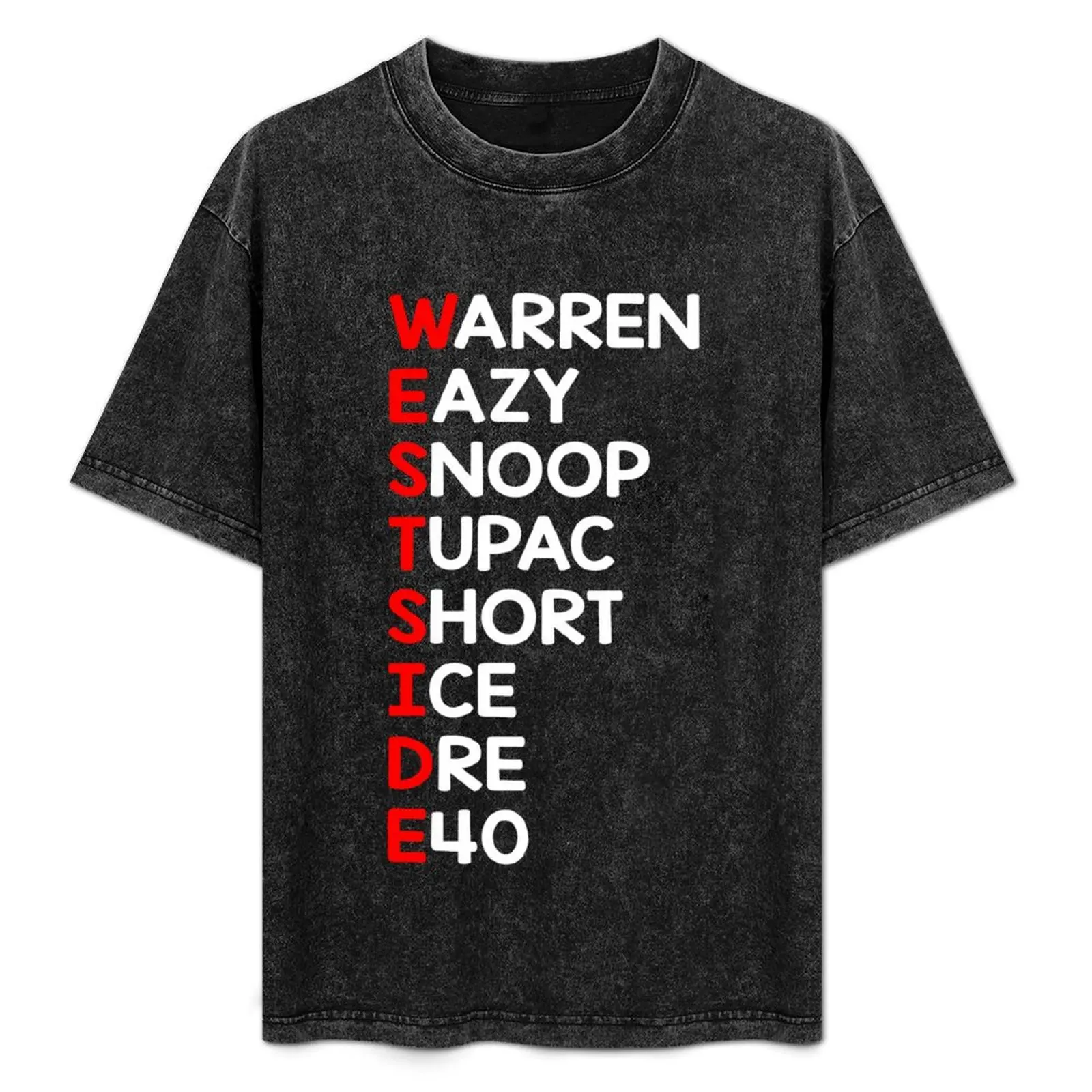 

Футболка Warren Eazy Snoop Tupac Short Ice Dre E40 с летним принтом и короткими рукавами