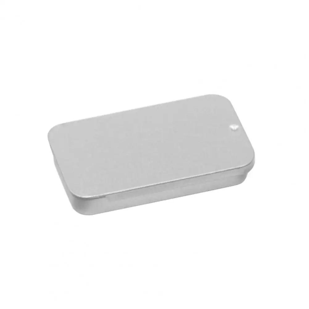 2Pcs Useful Pill Boxes  Lightweight 3 Colors Mini Tin Boxes  Empty Tin Box Storage Container Card Holder Boxes